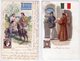 Lotto Di 4 Cartoline Di Vari Stati Con Persone,francobollo E Bandiera. - Poste & Postini
