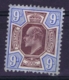 Great Britain  SG 250/  251  MH/* Flz/ Charniere  1902 - Ungebraucht