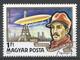 Hungary 1977. Scott #C387 (U) Alberto Santos-Dumont And Airship Flying Around Eiffel Tower - Oblitérés