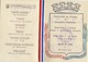 MENU Du CUIRASSE '' PARIS ''  (ESCADRE D' INSTRUCTION)  Du 18 Avril 1939  - - Menus