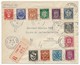 Enveloppe Rec De Paris 108 - Affr Série Complète Armoiries Des Villes De 1941 - Lettres & Documents