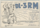 X120876 CARTE QSL RADIO AMATEUR DL3RM ALLEMAGNE GERMANY DEUTSCHLAND MUENCHEN LOCHHAM EN 1954 DEUX SCANS - Radio Amateur
