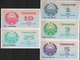 B 97 - OUZBEKISTAN Lot De 5 Billets Année 1992 états Neufs - Uzbekistan