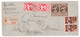 1946 - LETTRE RECOMMANDÉE CAD BANGUI OUBANGUI-CHARI + CENSURE CONTROLE POSTAL COMMISSION E TIMBRES FRANCE LIBRE ISERE - Covers & Documents