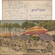 États-Unis 1943. Carte De Franchise Militaire. Soldats Buvant à La Bouteille, Parasols. Fort Pickett - Autres & Non Classés