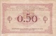¤¤   -   Billet De Banque De La Chambre De Commerce De Paris De 0.50 (cinquante Centimes)   -  ¤¤ - Non Classificati