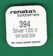 PILE V 394 SR 936 SW WATCH BATTERIES  RENATA QUARTZ ORIGINE NEUF - Matériel