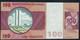 BRAZIL P195Aa 100 CRUZEIROS 1974 #A06101 Printer :Cdm-B  WATERMARK = WIDE COLLAR ! Sign. Simonsen/Pereira Lira AU-UNC. - Brésil