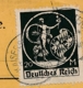 Deutsches Reich - 1922 - 20M + 10M Mixed Franking On Paketkarte From Kaiserslautern To Mannheim - Briefe U. Dokumente