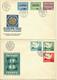 1962-65  4 FDC Europa - Europe - FDC