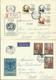 1968-69  4 Different FDC With Pairs Or Complete Sets - 1 Sent As Registered Letter To Breda, Holland - FDC