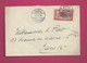 Lettre De 1916 Pour La France - YT N° 71 - Rare Cachet Oblitérant En Service Du 20/04/16 Au 17/11/16 - Lettres & Documents