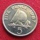 Guernsey 5 Pence 1987 Sail Guernesey  UNCºº - Guernesey