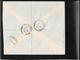 Palestine-Israel 1943- Gutter Pair And Cut Out On Registred Cover Nathania To Tel Aviv (ref 546) - Palestina