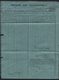 Document Des Téléphones Cachet Ovale BUREAU CENTRAL DES TELEPHONES ANVERS Vers La Ville 1893. Antwerpen - Timbres Télégraphes [TG]