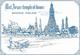 1689r: Postkartenfolder Wat Arun (temple Of Drawn) Bangkok, 12 Cards - Thaïland