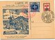 FRANCE CARTE POSTALE ILLUSTREE AVEC VIGNETTE "8e CENTENAIRE 2e CROISADE DIEU LE VEUT 1146  -  1946 VEZELAY" ........... - 1941-66 Escudos Y Blasones