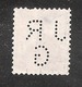 Perfin/perforé/lochung Switzerland No YT131 1909-1932 Hélvetie JR  G  Joh. Rud. Geigy Basel - Perforés