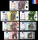 Set Complet De 7 Billets NEUFS Euros - SPECIMEN Echantillons Test Practice Banknotes - Pruebas Privadas