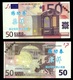 Delcampe - Set Complet De 7 Billets NEUFS Euros - SPECIMEN Echantillons Test Practice Banknotes - Essais Privés / Non-officiels