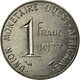 Monnaie, West African States, Franc, 1977, TTB, Steel, KM:8 - Côte-d'Ivoire