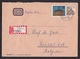 Germany: Registered Cover, 1966, 2 Stamps, Buildings, R-label, Sent By DB Deutsche Bahn Railways (minor Damage) - Brieven En Documenten