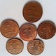 LOT DE 6 PIECES Grande-Bretagne, Elizabeth II, 2 New Pence, 1971 1975 1980 (B7-22 23) - 2 Pence & 2 New Pence