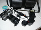 Minolta XG9, Zoom 28X85, Focus MC4 2X MX, Flash National PE3056, Sacoche Cuir, - Cameras