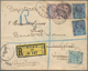 Nachlässe: 1850-1950 Ca.: Rund 200 Briefe, Postkarten, Ganzsachen U.a. Aus Aller Welt, Von Frühen, U - Lots & Kiloware (min. 1000 Stück)