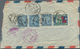 China: 1927/86, 72 (ca.) Covers And Cards, As Well As 4 Stamp Folders In Box, Including A Number Of - ...-1878 Prephilately