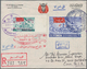 Delcampe - Jemen: 1930/70 (ca.), Kingdom Covers (7), FDC (2 Inc. 1960 Olympics), 6 B. Airletter Blue Cto (2, No - Jemen