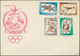 Delcampe - Jemen: 1930/70 (ca.), Kingdom Covers (7), FDC (2 Inc. 1960 Olympics), 6 B. Airletter Blue Cto (2, No - Jemen