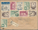 Delcampe - Libanon: 1921/59 (ca.), Lot Of Covers (22), Stationery (5) Inc. FDC 1938 France-Lebanon Air S/s. Als - Libanon