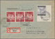 Deutsches Reich: 1943/1945, Deutsche Dienstpost Alpenvorland, Partie Mit 6 Belegen, Dabei Einschreib - Collections