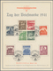 Deutsches Reich - 3. Reich: 1938/43, Partie Von 5 WHW-Gedenkblättern In Meist Guter Erhaltung, Eines - Used Stamps