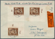 Delcampe - Deutsches Reich - 3. Reich: 1944, Partie Von Neun Wertbriefen Mit Exakt Portogerechten Mehrfachfrank - Used Stamps
