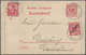 Delcampe - Deutsche Kolonien - Karolinen - Stempel: 1901/1912, Drei Ausstellungsseiten Mit Vier Briefen/Ganzsac - Carolines