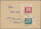 DDR: 1951, Wintersport (MiNr. 280/81), Lot Von Vier Briefen, Dabei MeF, SST, Bogenecken. - Collections