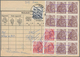DDR: 1959/1990, BESONDERE VERWENDUNGEN, Partie Von Ca. 115 Frankierten Belegen Mit Paketkarten(-Stam - Collections