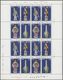DDR - Zusammendrucke: 1978/1990, Partie Von 13 Kompletten Zusammendruckbögen Je Mit Sauberer TAGESST - Zusammendrucke