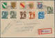 Delcampe - Saarland (1947/56): 1947, Elf Saubere Bedarfsbelege Mit Länder-MiF FRZ Allg. Ausgabe/"Saar I" Und Al - Used Stamps