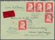 Bundesrepublik Deutschland: 1952/1960, Partie Von 62 Briefen/Karten Mit Sondermarken-Einzel- Und Meh - Sammlungen
