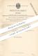 Original Patent - Carl Joachim , Schweinfurt / Main , 1882 , Griffflächen Von Brechwalzen | Walze , Walzen | Mühle !! - Documentos Históricos