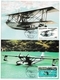 Avions En Polynésie 1980 - 4 Cartes Max - Hydravion Catalina - CAMS - DC 6 - Twin Otter - Airplane Flugzeug Aviation - Cartes-maximum