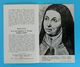 SAINT TERESA OF AVILA - Croatia Holy Card * SAINT TERESA D'AVILA SAINT TERESA VON AVILA Image Pieuse Santino Fustellato - Religion & Esotericism