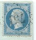 N° 22 BLEU NAPOLEON SUR LETTRE / CASTELLANNE POUR DRAGUIGNAN 1865 - 1849-1876: Periodo Clásico