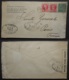 CUBA Lettre 1917 Censure FRANCE 381 Et 383 Timbre Habana Vers Paris Banque Société Génrale , Cover Stamp Censor WW1 - Lettres & Documents