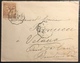Monaco Lettre N°24 15c Brun Sur Jaune Oblitéré De L'ambulant Nice à Vintimille R & TTB - Storia Postale