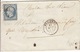 ARDENNES- Mezieres- Enveloppe - CAD Type15-oblitération Petit Chiffre 1991- 1854 - 1849-1876: Période Classique