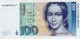 GERMANY 100 MARK 1991 VF P-41b (free Shipping Via Registered Air Mail) - 100 DM